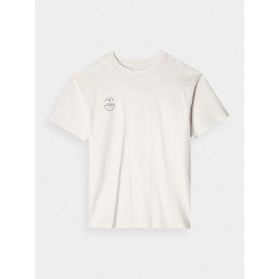 6. T-shirt oversize gładki uniseks 4F 4FRAW24TTSHU2672-12S
