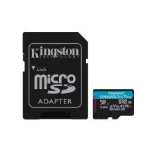 KINGSTON microSDXC Canvas Go Plus 512GB + Adapter