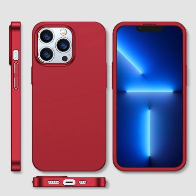 8. Joyroom 360 Full Case etui pokrowiec do iPhone 13 Pro Max obudowa na tył i przód + szkło hartowane czerwony (JR-BP928 red)