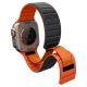 4. Pasek Spigen Athlex Air M na Apple Watch 44 / 45 / 46 / 49 mm - czarno-pomarańczowy