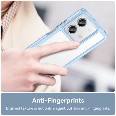 5. Etui Outer Space Case z żelową ramką do Xiaomi Redmi Note 13 5G - niebieskie