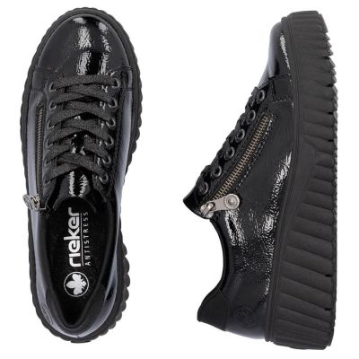 16. Buty na koturnie czarne Rieker W N2501-00