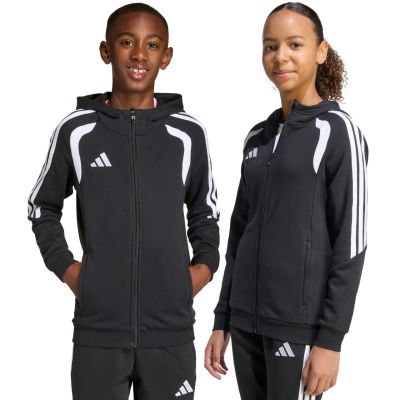 9. Bluza dla dzieci adidas Tiro 26 League Sweat Full Zip Hoodie czarna KF3324