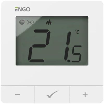Regulator temperatury ENGO Controls E25-230W, 230V, biały, Internetowy, natynkowy ZigBee/868MHz