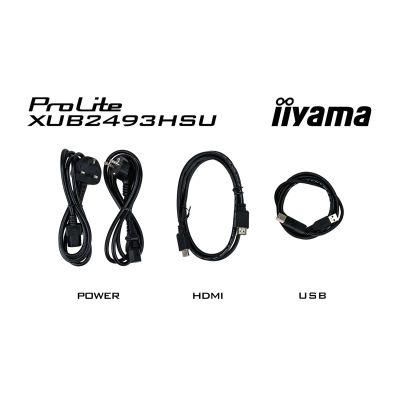 10. Monitor LED Iiyama ProLite XUB2493HSU-B7 - 24 - Płaski ekran - 60,5 cm