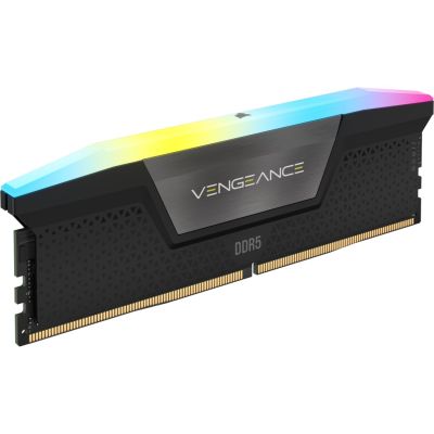 5. DDR5 32GB PC 6200 CL36 CORSAIR ZESTAW (2x16GB) VENGEANCE RGB b sprzedaż detaliczna