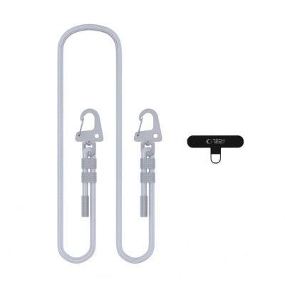 Smycz do telefonu Tech-Protect C5SD Rope CrossBody - szara