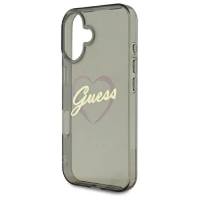 6. Etui Guess IML Heart na iPhone 16 - czarne