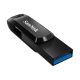 4. Pendrive SanDisk Ultra Dual GO SDDDC3-064G-G46 (64GB; USB 3.0, USB-C; kolor czarny)