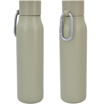2. BUTELKA TERMICZNA 550ML Z KARABIŃCZYKIEM BEŻOWA STAMINA