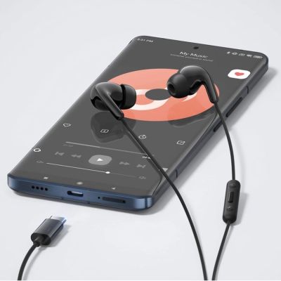 7. Słuchawki przewodowe Xiaomi BHR8930GL dokanałowe USB-C z pilotem - czarne