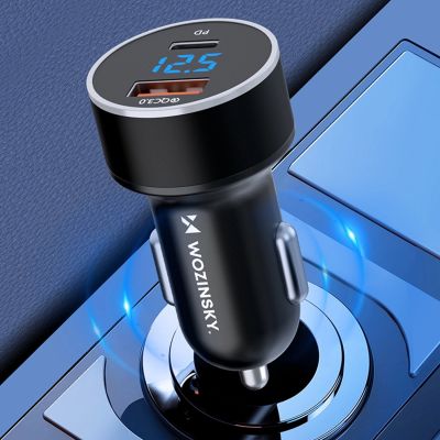 10. Ładowarka samochodowa Wozinsky WDCCAC USB-C USB-A 36W - czarna