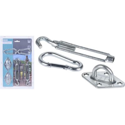 17. ZESTAW UCHYTÓW ZACZEPÓW MONTAŻOWY ŻAGLI PRZECIWSŁONECZNYCH