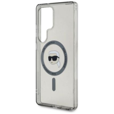 6. Etui Karl Lagerfeld Button Karl Head Printed Logo MagSafe Samsung Galaxy S25 Ultra czarny