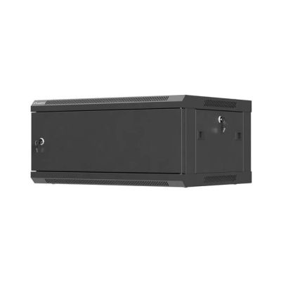 30. LANBERG SZAFA INSTALACYJNA RACK WISZĄCA 19" 4U 600X450 CZARNA DRZWI METALOWE (FLAT PACK)