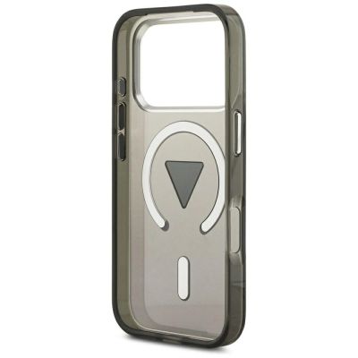 7. Etui Guess IML Gradient Triangle Logo MagSafe na iPhone 17 Pro Max - czarne