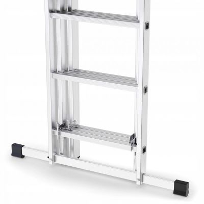 4. AWTOOLS Drabina aluminiowa 3x14 stopni 150kg adaptacja na schody
