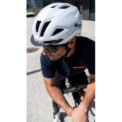 8. Kask Rowerowy HJC CROSSER WHITE r. M