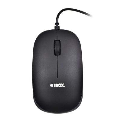 5. Zestaw klawiatura + mysz IBOX IKMS606 (USB 2.0; (US); kolor czarny; optyczna; 800 DPI)