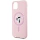 6. Etui Karl Lagerfeld Silicone Karl&Choupette MagSafe na iPhone 11 - różowe