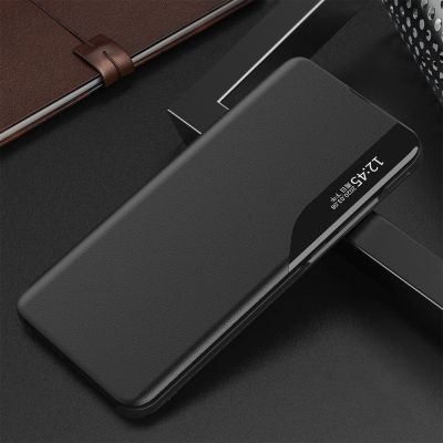 6. Etui Eco Leather View Case elegancki futerał z klapką i podstawką na iPhone 16e / 17e - czarne