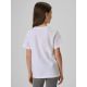 2. T-shirt bawełniany dziewczęcy 4F 4FJRSS26TTSHF3982-11S
