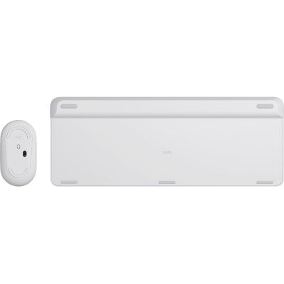 4. Logitech MK470 klawiatura Dołączona myszka Uniwersalne RF Wireless QWERTZ Niemiecki Biały