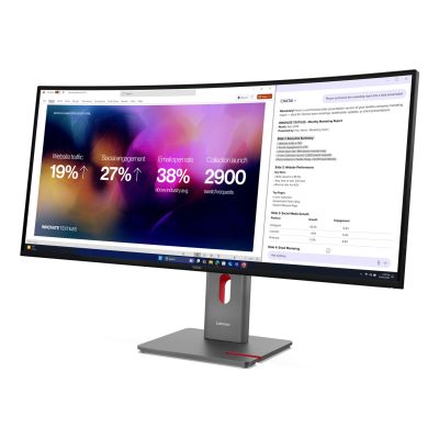 4. Lenovo ThinkVision P40WD-40 monitor komputerowy 100,8 cm (39.7") 5120 x 2160 px LCD Czarny