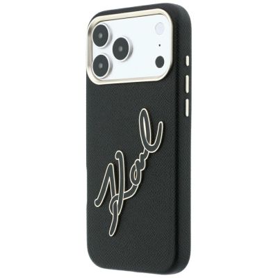 2. Etui Karl Lagerfeld Smooth Big Resin Signature Logo na iPhone 18 Pro Max / 17 Pro Max - czarne