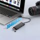 4. Hub USB Orico PAPW3AT-U3 4-portowy 3x USB-A 3.0 z czytnikiem kart microSD/SD 1 m - czarny
