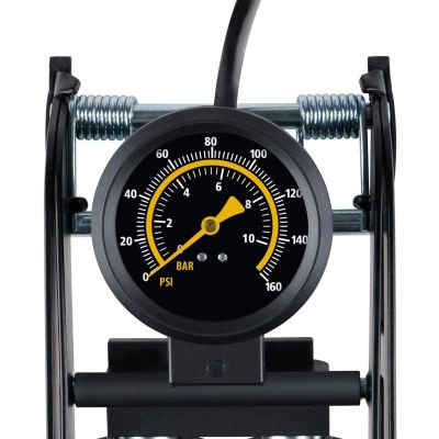 4. POMPKA NOŻNA 2 TŁOKOWA Z MANOMETREM  ROWER SAMOCHÓD PIŁKA DUNLOP