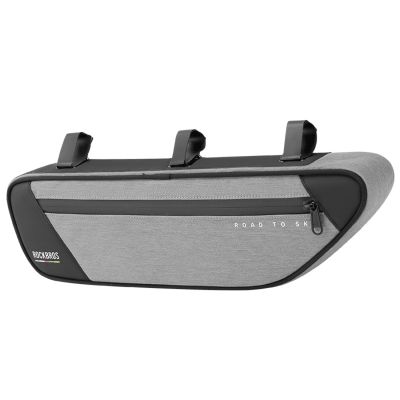 3. Torba pod ramę 2L Rockbros TL003 ROAD TO SKY wodoodporna – szara
