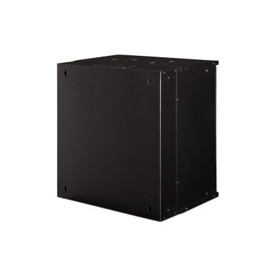 2. Szafa sieciowa wisząca 19" 12U, SOHO PRO 595 x 540 x 400 mm, drzwi szyba, czarny, niezłożona, 60kg