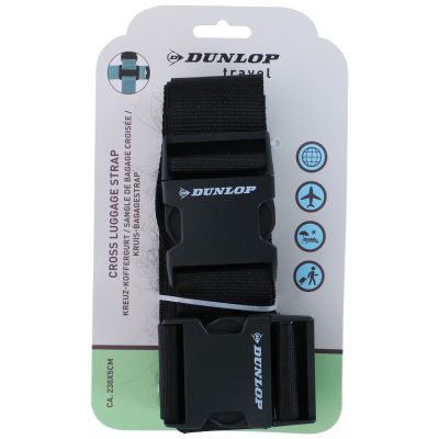 4. UNIWERSALNY PAS ZABEZPIECZAJĄCY DO BAGAŻU 230x5CM ZESTAW 2 SZT DUNLOP CZARNY