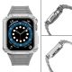 4. Pasek z etui ochronnym Protect Strap Band do Apple Watch 38 / 40 / 41 mm opaska obudowa pancerna - szary, srebrny