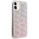 4. Etui Hello Kitty IML Gradient Electrop Crowded Kitty Head na iPhone 11 / Xr - różowe