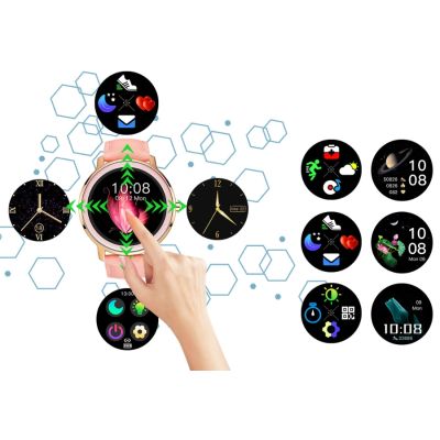 6. Smartwatch Damski RUBICON RNBE66 Black SMARUB124