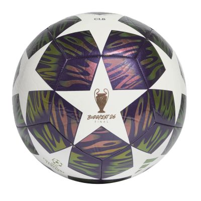 2. Piłka nożna adidas UCL 25/26 Final Club fioletowo-zielono-biała KT0658