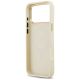 7. Etui Guess Grained Strass Logo MagSafe na iPhone 17 Pro Max - beżowe