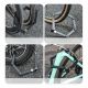13. Zapięcie rowerowe Rockbros 32140003001 na klucz z uchwytem składane 88cm - czarne