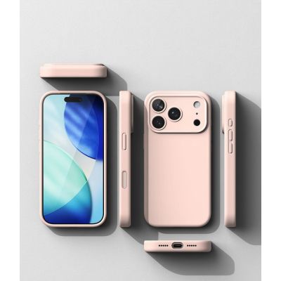 6. Etui Ringke Silicone MagSafe na iPhone 18 Pro / 17 Pro - różowe
