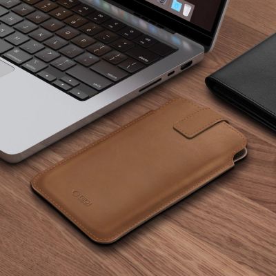 4. Etui Tech-Protect SM65 dla smartfonów 6.0-6.9" - brązowe