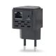 GEMBIRD WIFI REPEATER MINI WNP-RP300-03-BK B/G/N300 + GNIAZDO RJ45, DO GNIAZDKA 230V, CZARNY