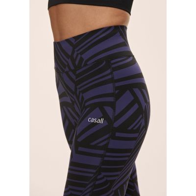 2. Legginsy damskie Casall Essential Printed Tights fioletowy