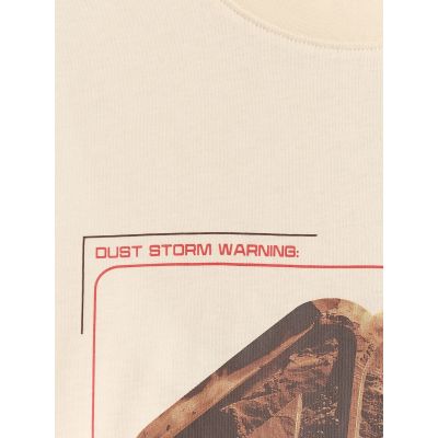 5. T-shirt regular z nadrukiem męski 4F 4FRSS26TTSHM4230-11S