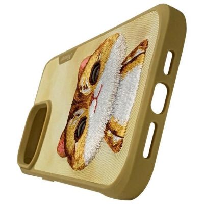 6. Etui Nimmy Big Eyed Pet 2.0 Cat na iPhone 15 Pro Max - zielone