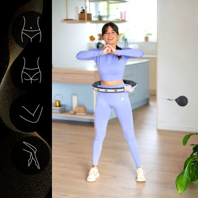 8. HHM15 HULA HOP BLACK Z MAGNESEM I OBCIĄŻNIKIEM + LICZNIK HMS