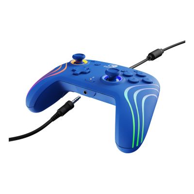3. PDP Afterglow Wave Niebieski USB Gamepad Analogowa/Cyfrowa Nintendo Switch, Nintendo Switch OLED