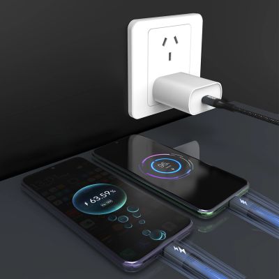 6. Kabel Dudao L3F 2w1 100W 1,2m 2 x USB-C - czarny