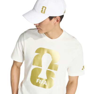 5. Koszulka męska adidas FIFA World Cup 26 Official Emblem biała KB3703